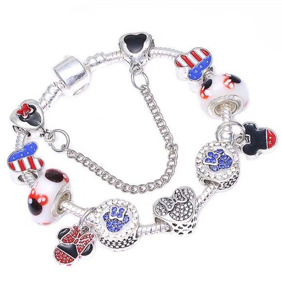 Jewelry - Mickey Mouse Patriotic Charm Bracelet